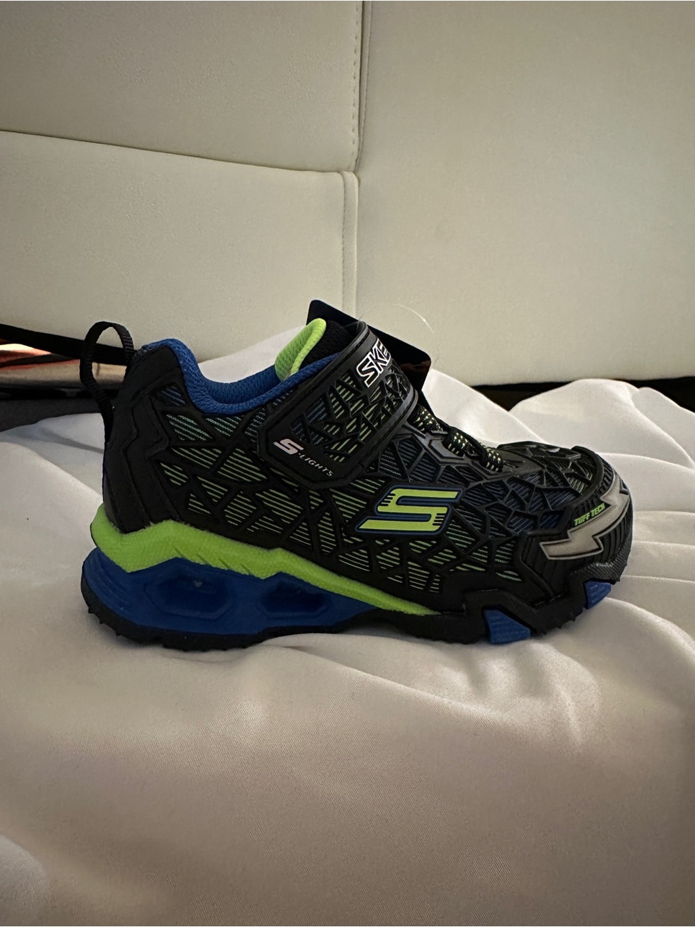Skechers Black, Lime & Blue Boys' Athletic Sneaker